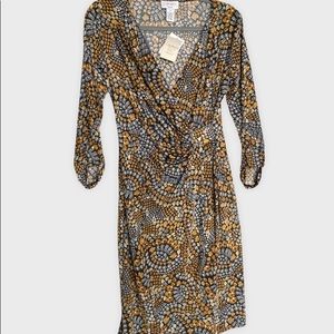 Carmen Marc Valvo Abstract Print Dress. New with tags.